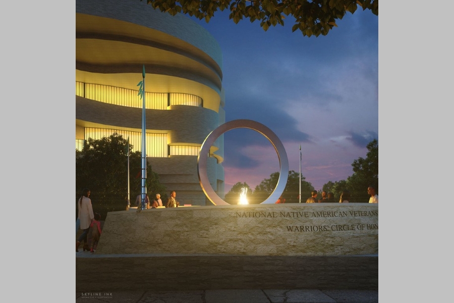 Harvey Pratt's proposed design National Native American Veterans Memorial.