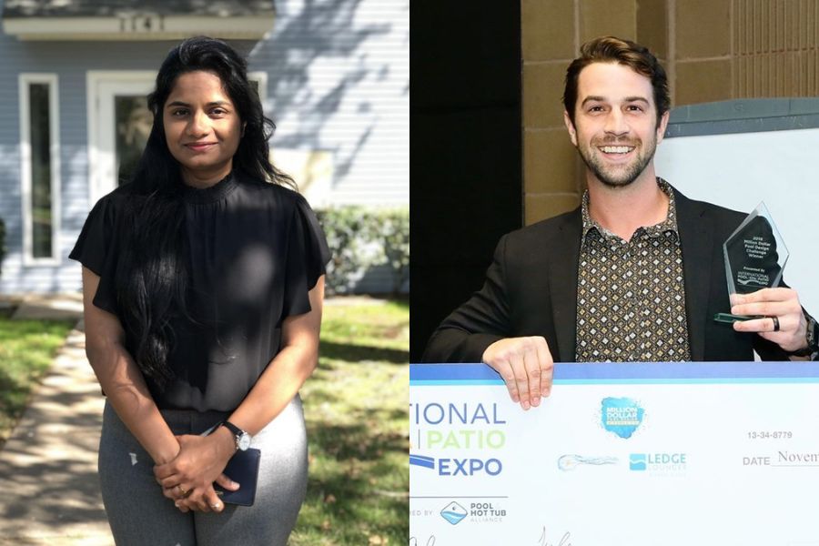Headshots of Anuhya Konda and Alex Tyler.