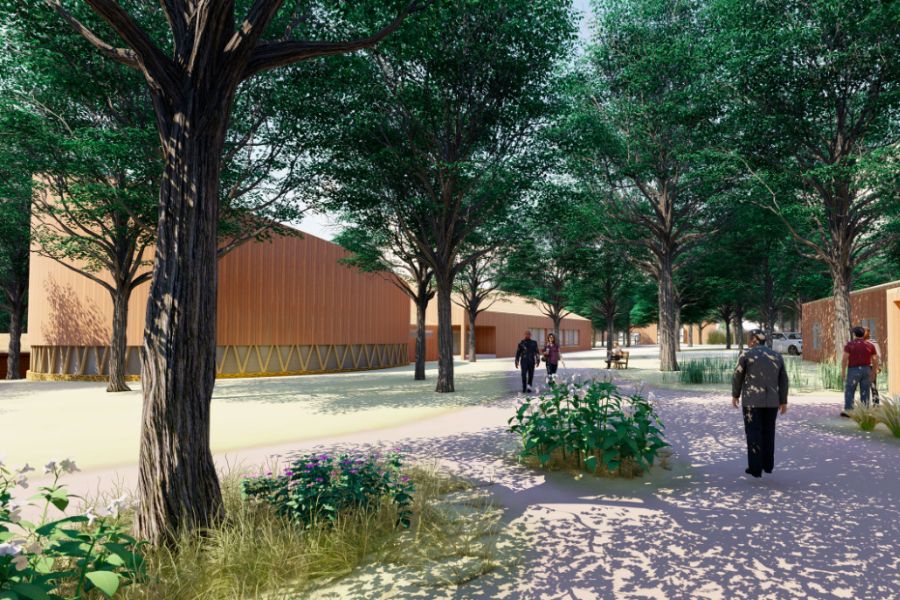 Lifelike rendering of proposed Osage Forest of Peace