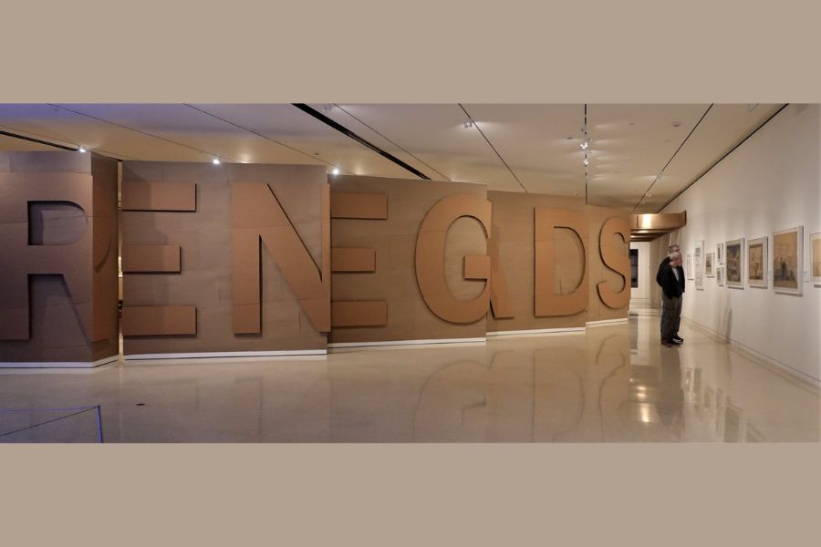 Photos of renegades exhibit entry