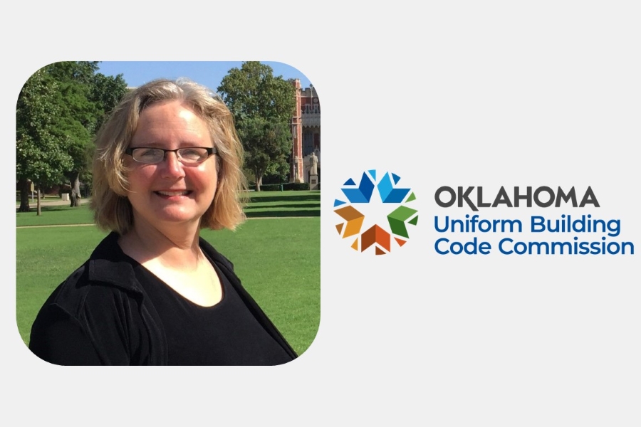 Lee Fithian and the Oklahoma Uniform Building Code Commission logo. 
