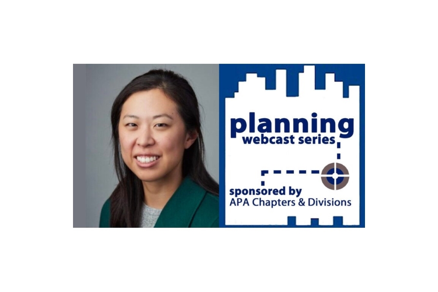 Aujean Lee with blue text that says planning webcast series sponsored by A P A Chapters and Divisions