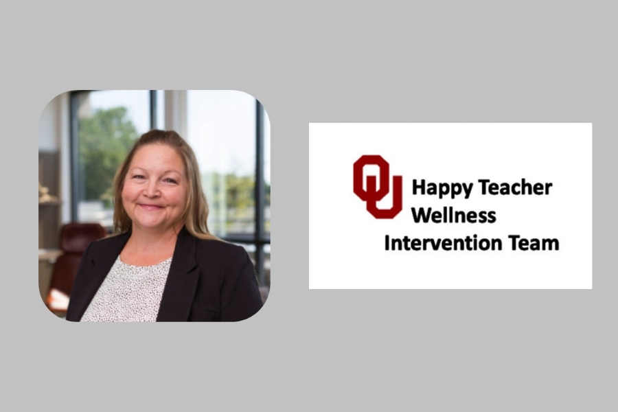 Mia Kile and the OU Happy Teacher Wellness Intervention Team logo.