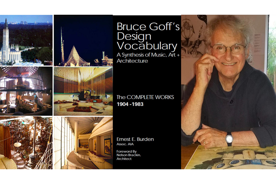 Ernest Burden with an image of Design Vocabulary cover. 