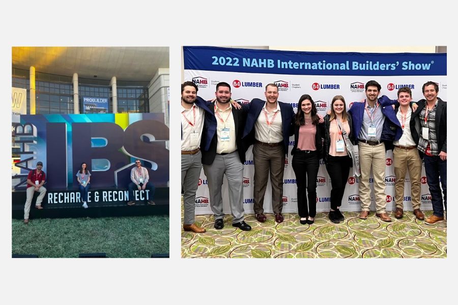 O U students at the 2022 International Builders' Show.