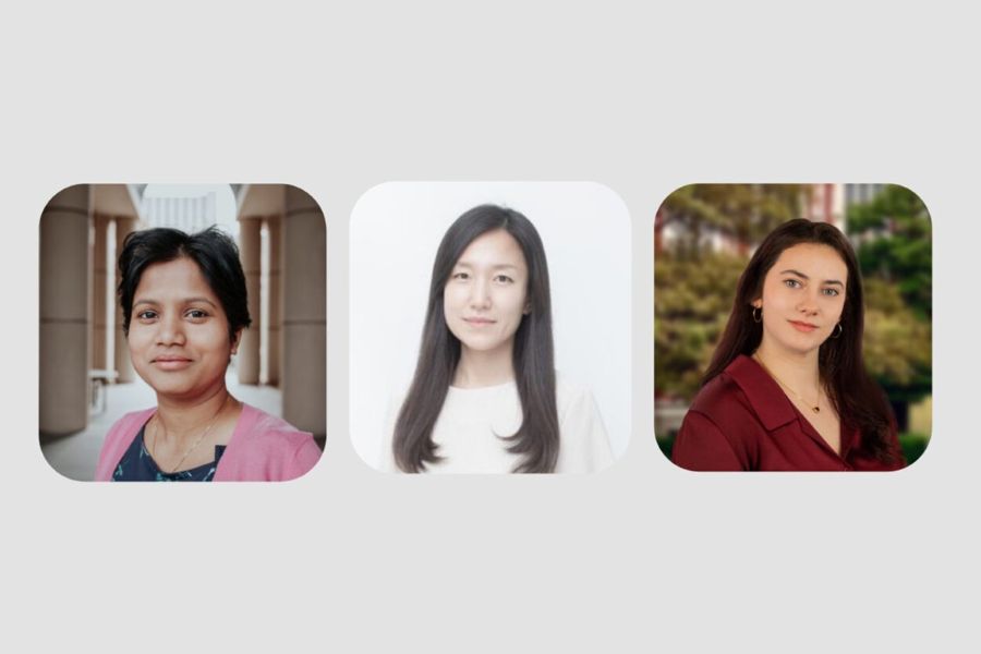 Suchi Bhattacharjee, Yeji Yi, and Azra Fific.