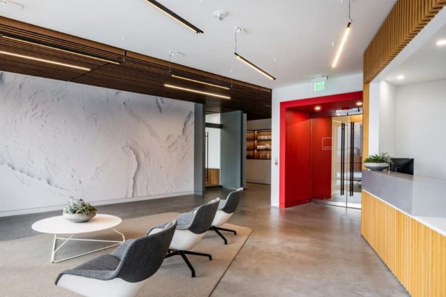 An interior view of Civitas Capitol Group in Dallas, designed by OFFICIAL.