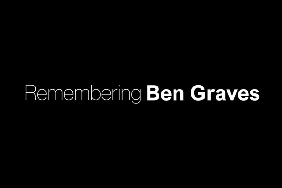 The text "Remembering Ben Graves" on a black background.
