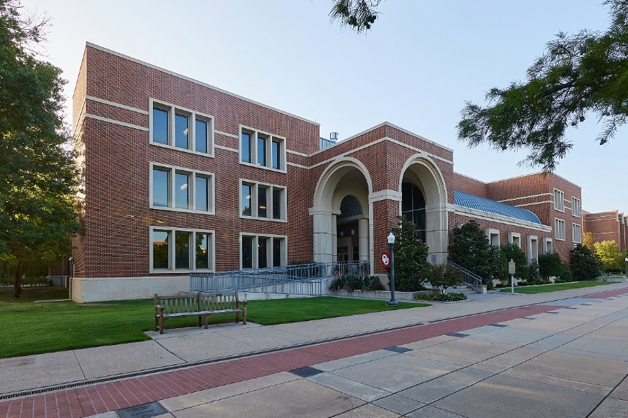 Outside of Gould Hall. 
