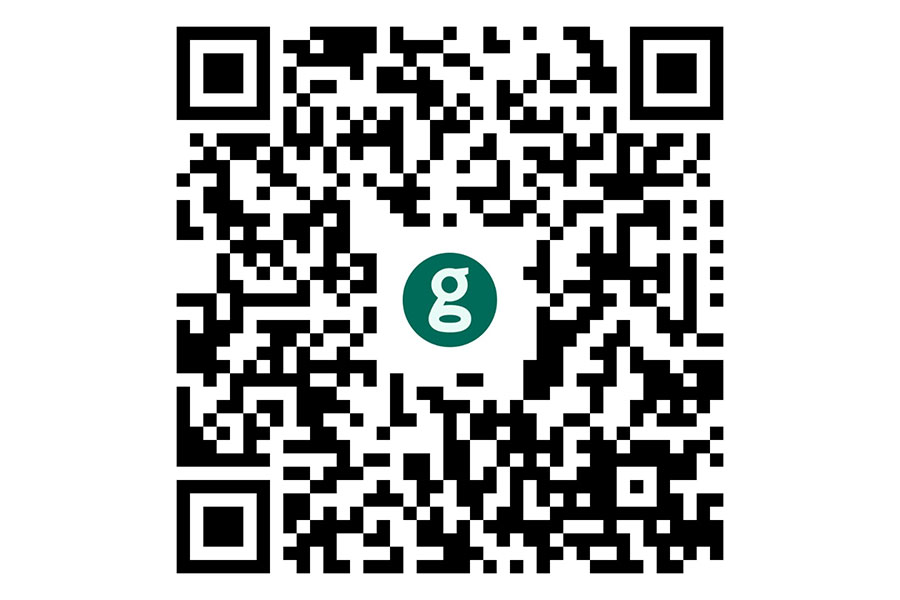 Garner Health QR Code that directs employees who scan it to create an account with Garner
