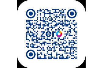 ZERO Health QR Code that directs employees who scan it to the ZERO Health website