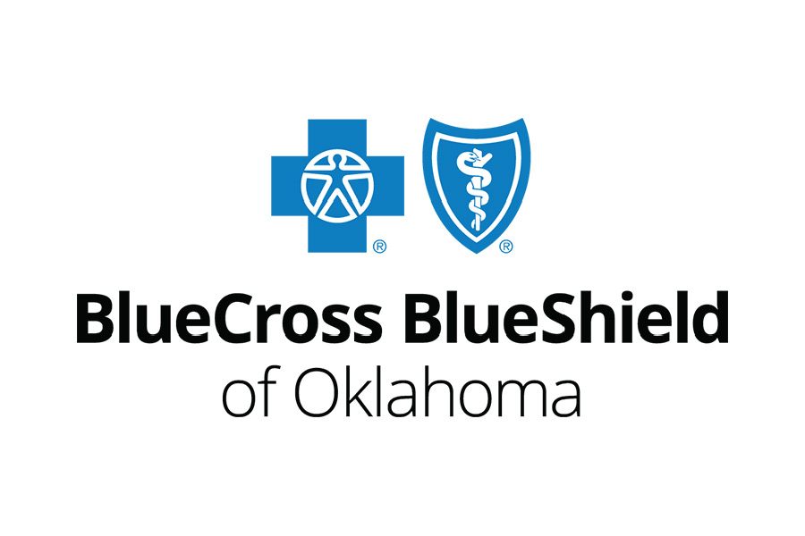 BlueCross Blueshield of Oklahoma logo.
