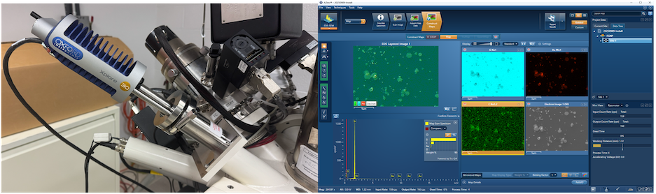 New EDS system installed on the Zeiss Neon SEM in SRNML.