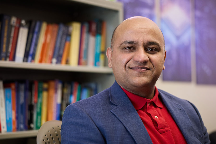 Photo of Mike Banad in an office.