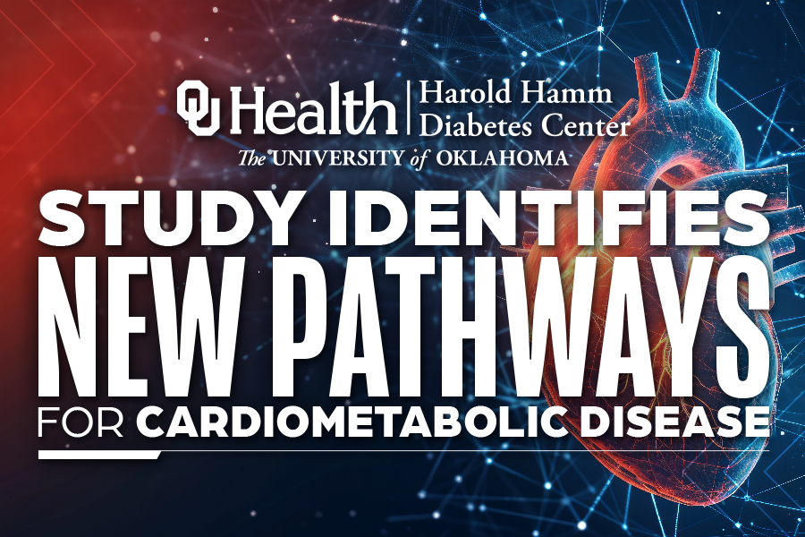 A graphic that reads "study identifies new pathways for cardiometabolic disease." 