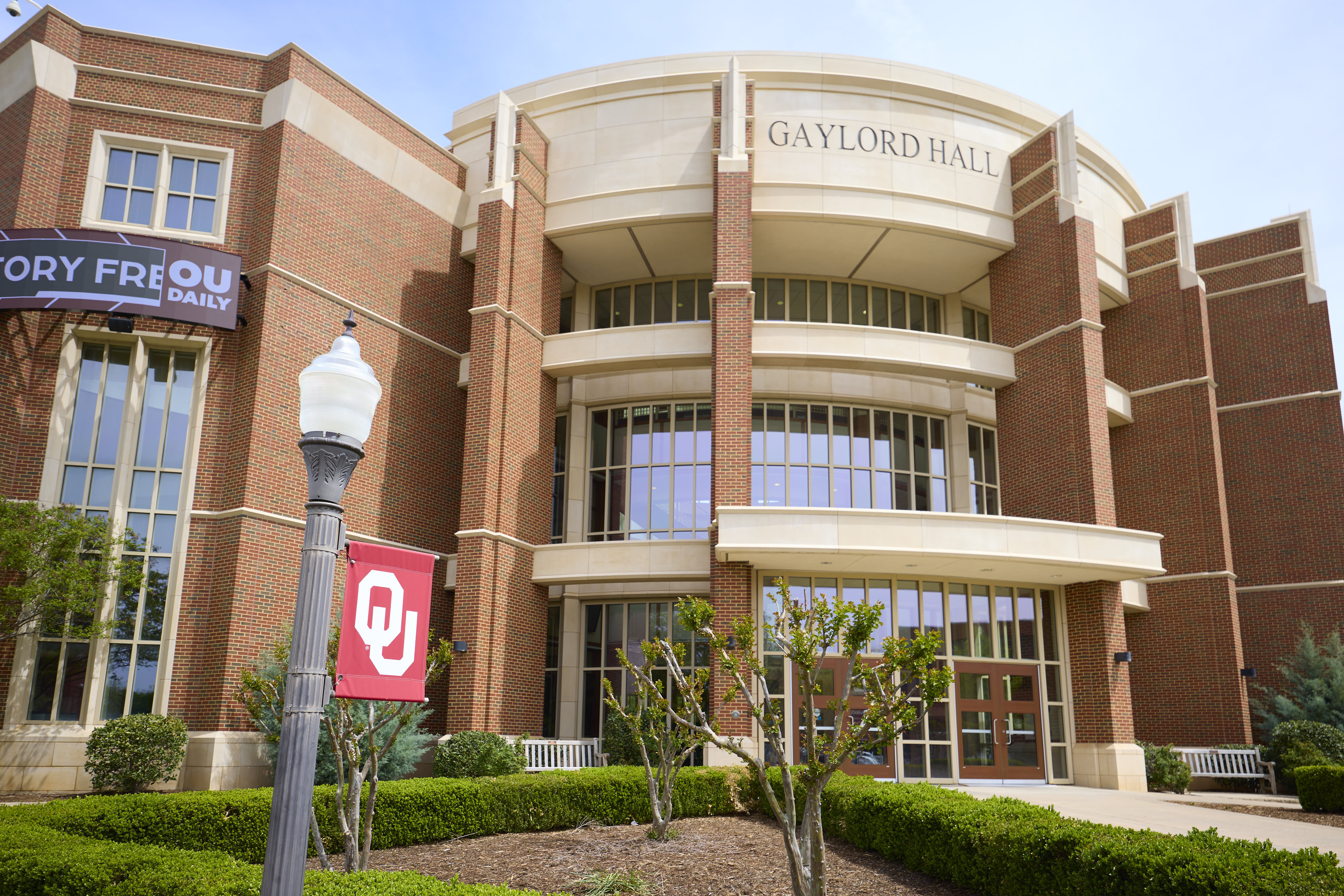 The exterior of Gaylord Hall.