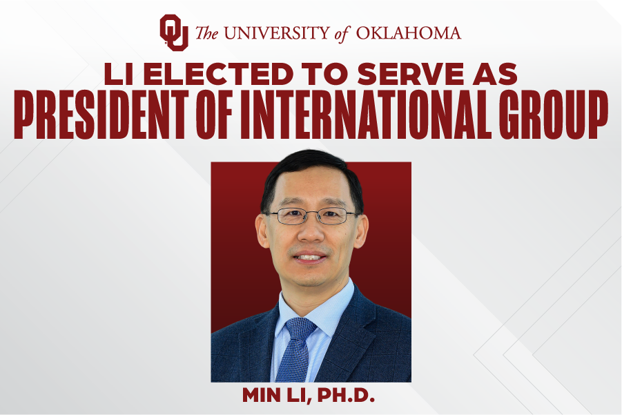 A graphic that reads "Li elected to serve as president of international group" with a headshot of Min Li. 