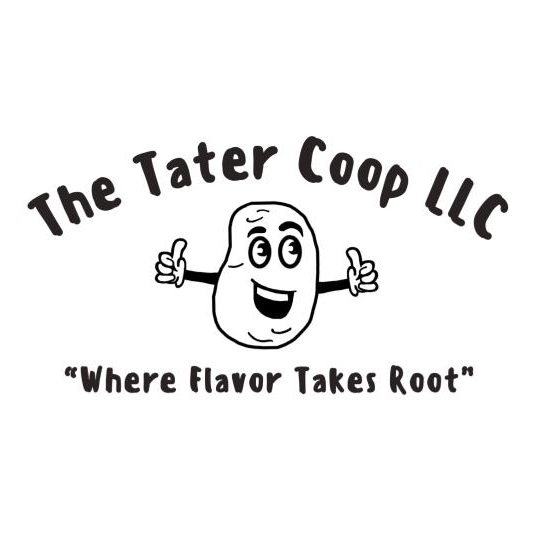 The Tator Coop food truck logo.
