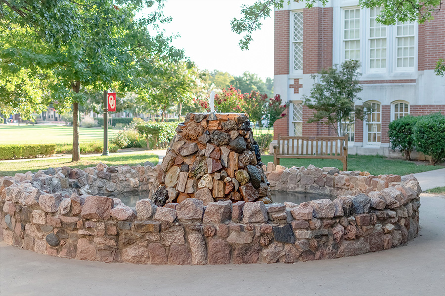 Ada Lois Sipuel Fisher Fountain.