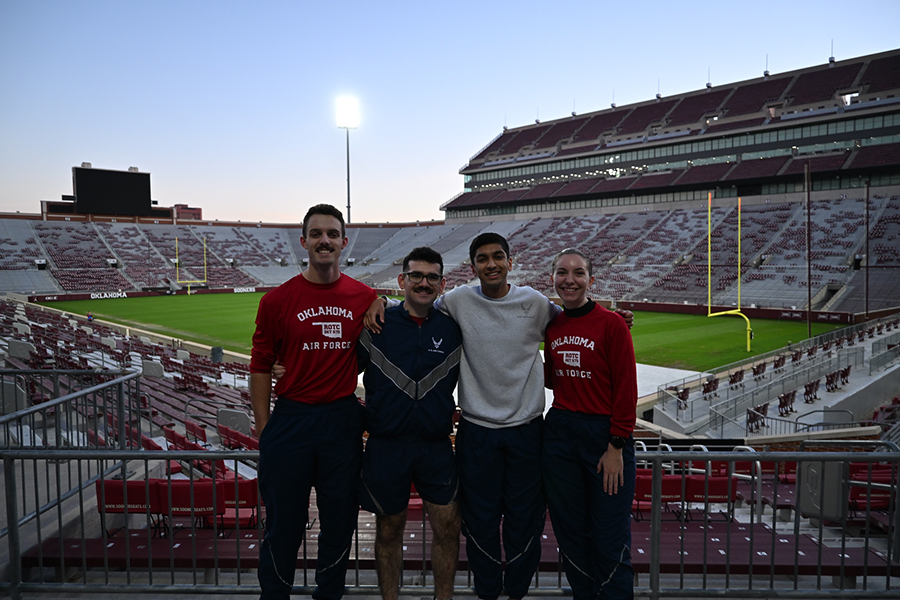 Air Force ROTC Cadets at a PT