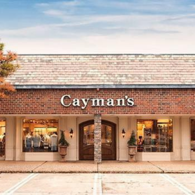 Cayman's Clothiers storefront in Norman, Oklahoma