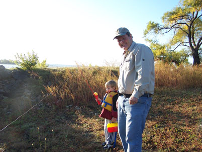 Quinn Stewart and Kim Hauger at the Fishing Tournament