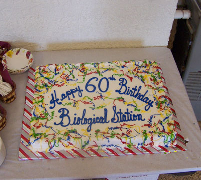 Birthday cake for the Biological Station