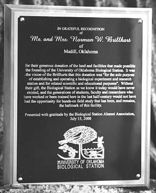 Brillhart Plaque in Library