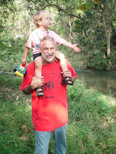 Bruce Stewart and son, Quinn Stewart