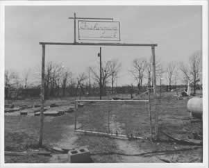 Photo of tornado damage