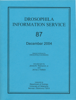 Pic of Journal Cover for Drosophila Information Service